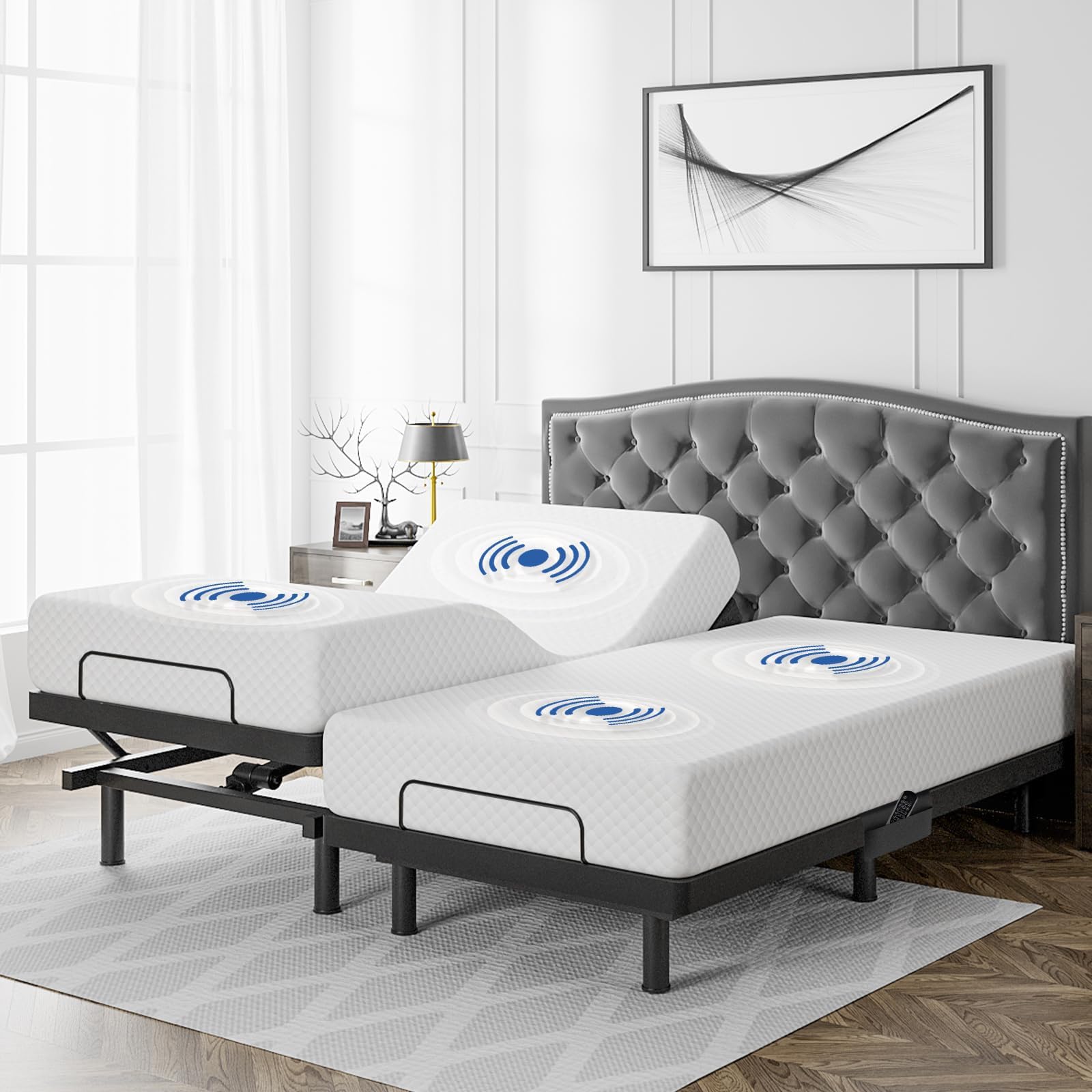 Adjustable Bed Base - Double 14 inch Cooling