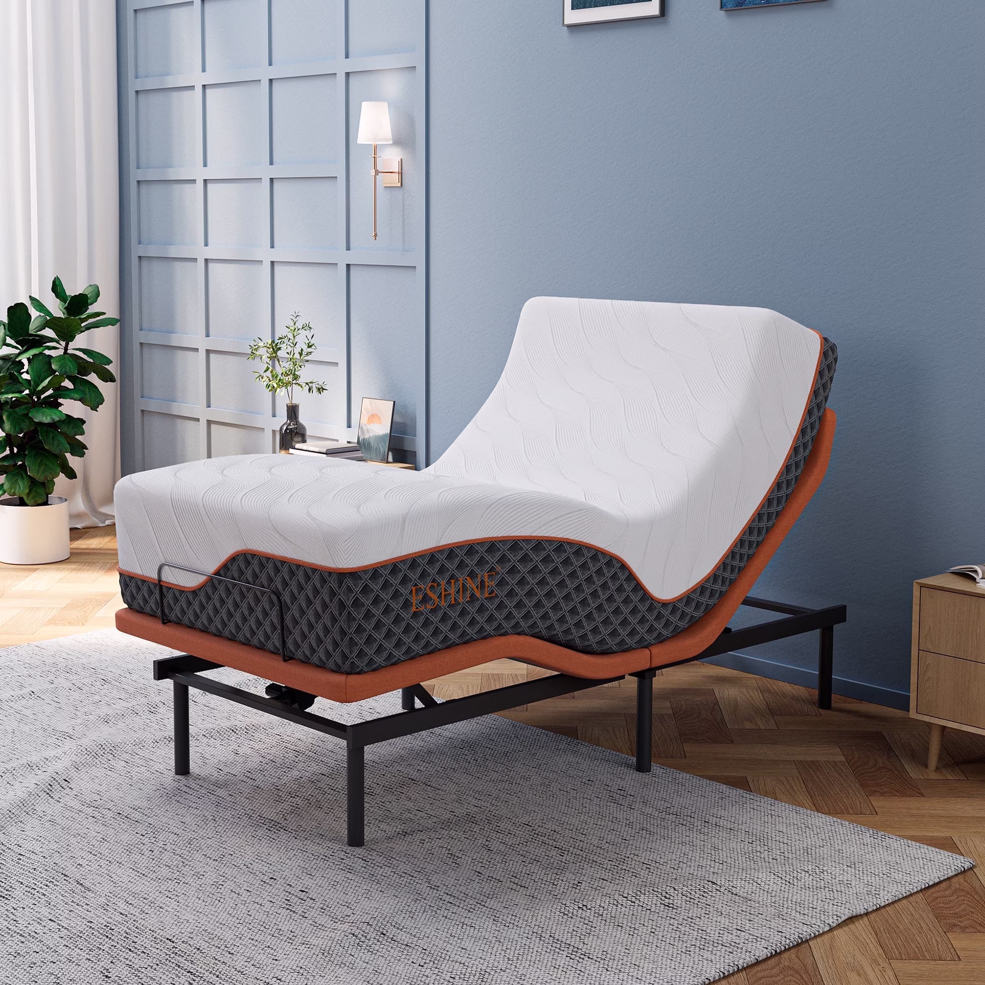 Adjustable Bed Base - Double 14 inch Firm Support