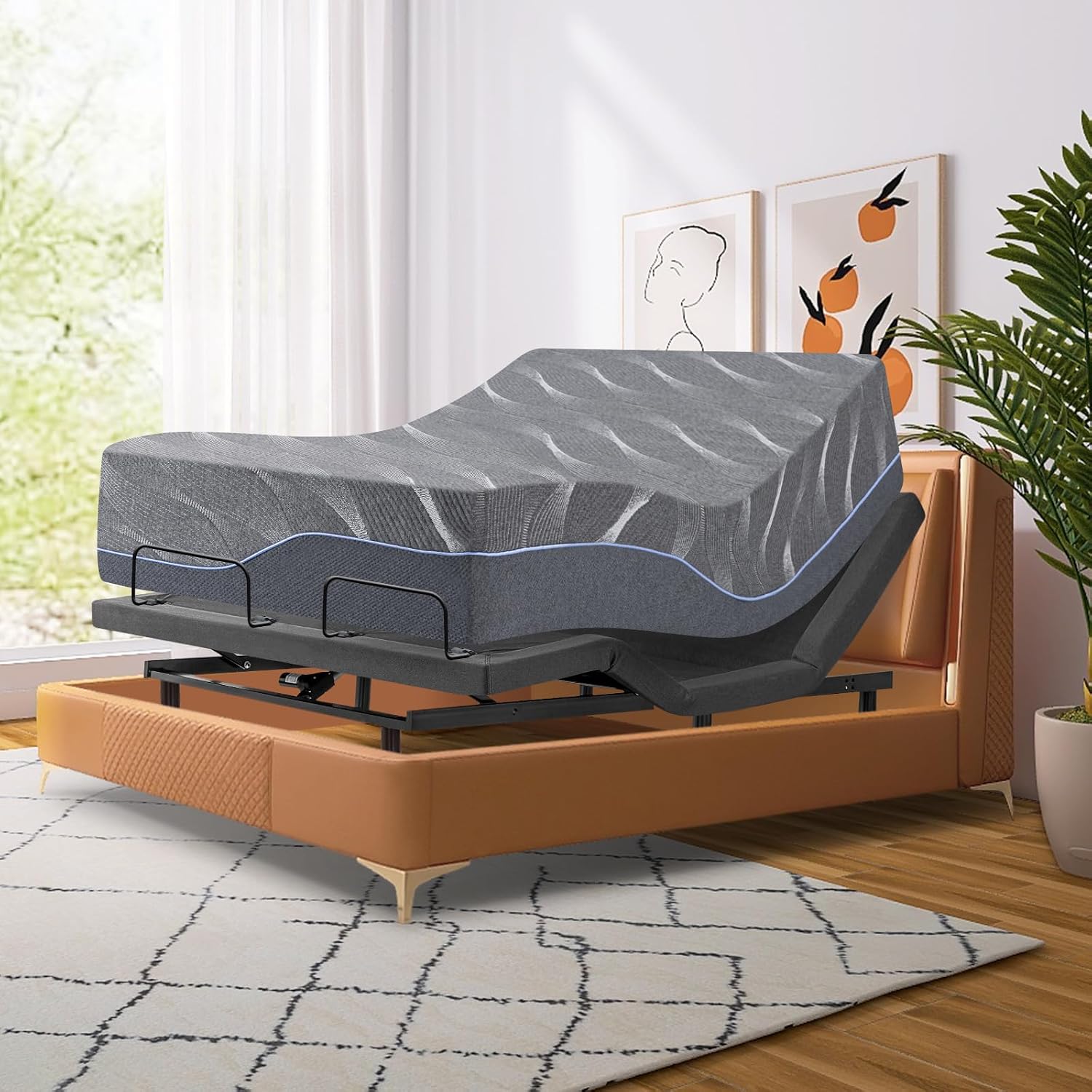Adjustable Bed Base - Double 14 inch Medium Firm