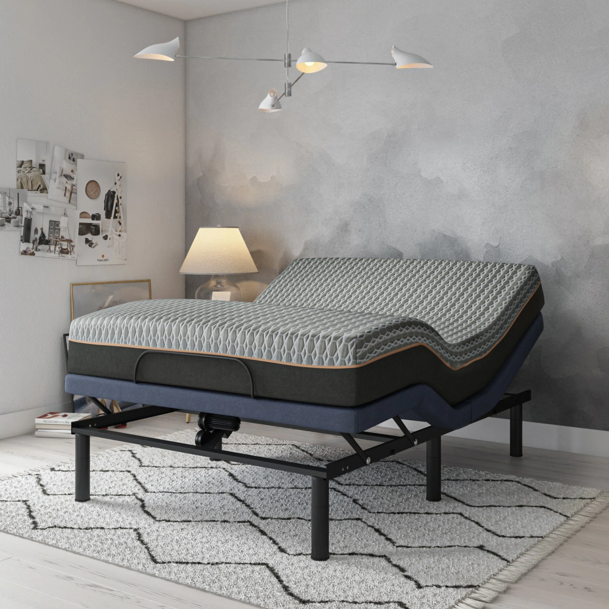 Adjustable Bed Base - Double 6 inch Cooling