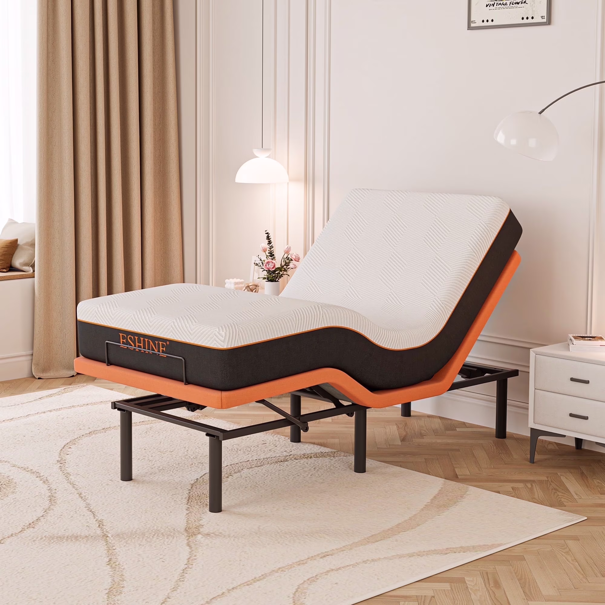 Adjustable Bed Base - Double 8 inch Hypoallergenic