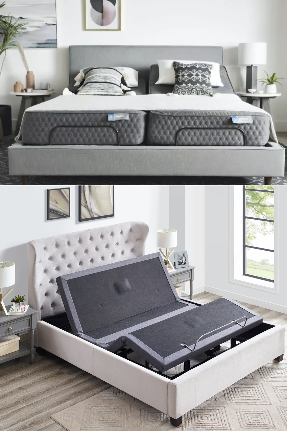 Adjustable Bed Base - Double 8 inch Hypoallergenic