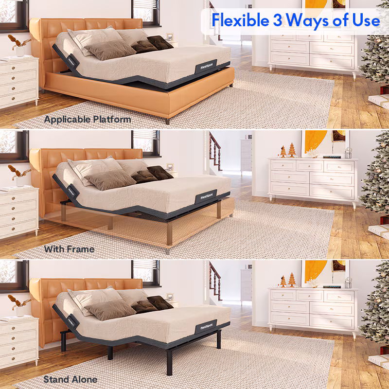 Adjustable Bed Base - Full 6 inch Firm Support