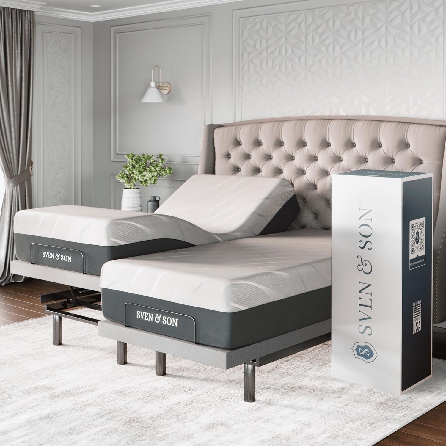 Adjustable Bed Base - King 12 inch Firm Support