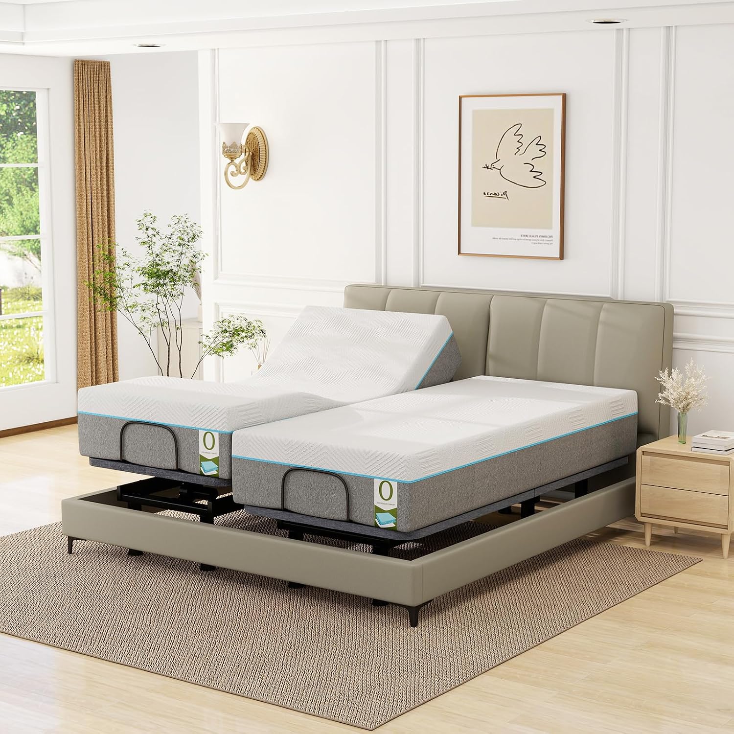 Adjustable Bed Base - King 12 inch Medium Firm