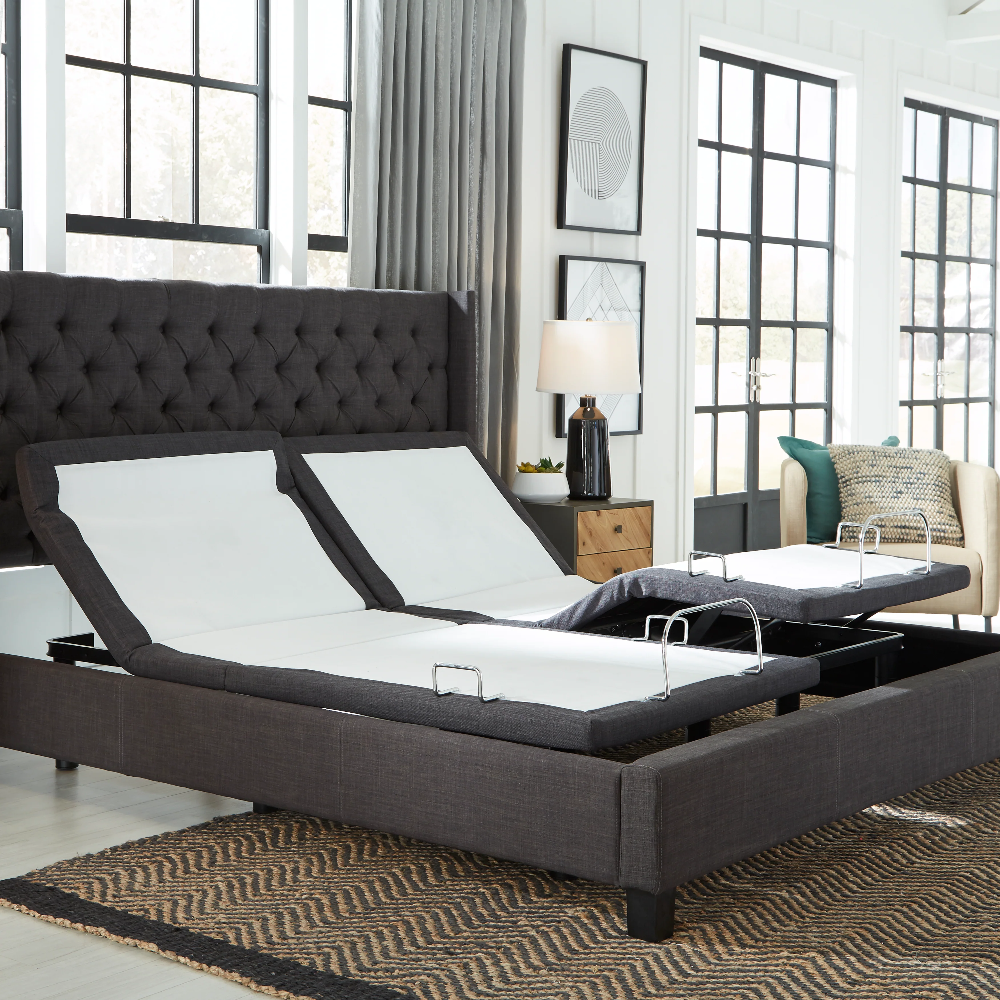 Adjustable Bed Base - King 6 inch Hypoallergenic