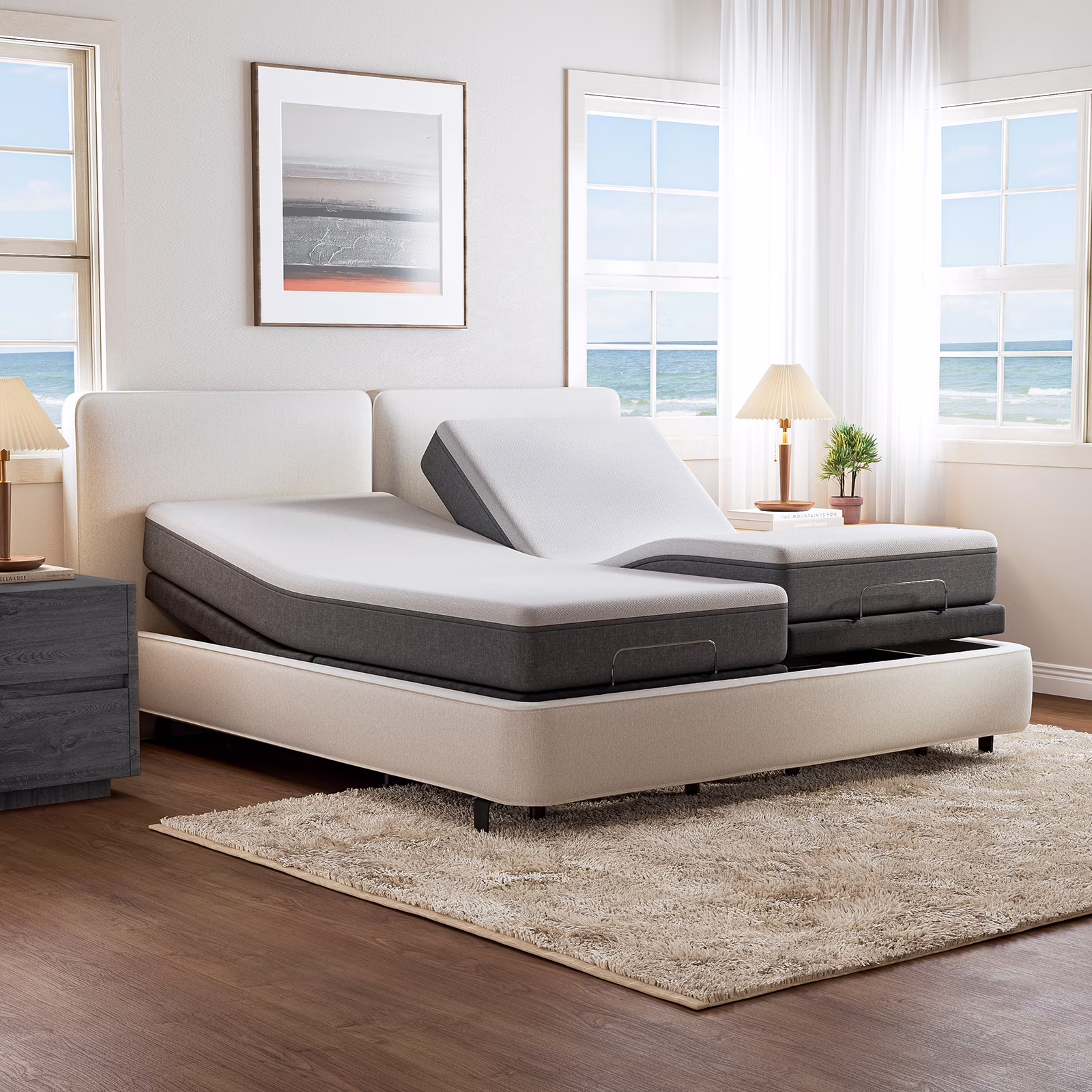 Adjustable Bed Base - King 6 inch Hypoallergenic