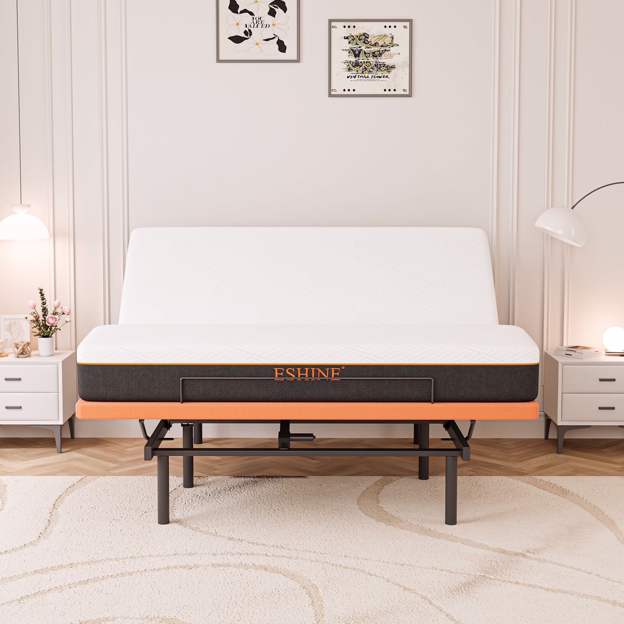 Adjustable Bed Base - King 8 inch Hypoallergenic