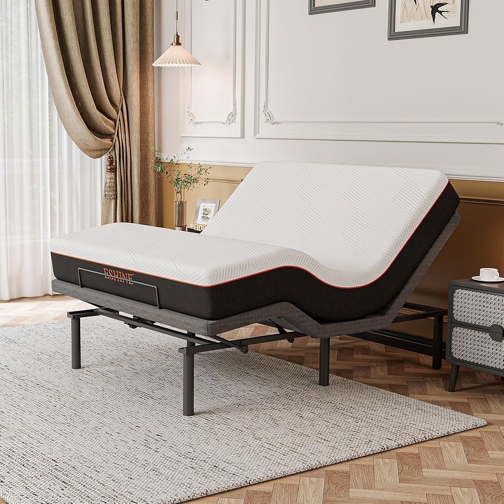 Adjustable Bed Base - Queen 10 inch Plush