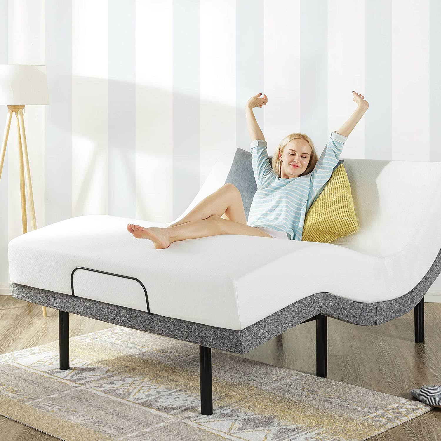 Adjustable Bed Base - Single 6 inch Plush