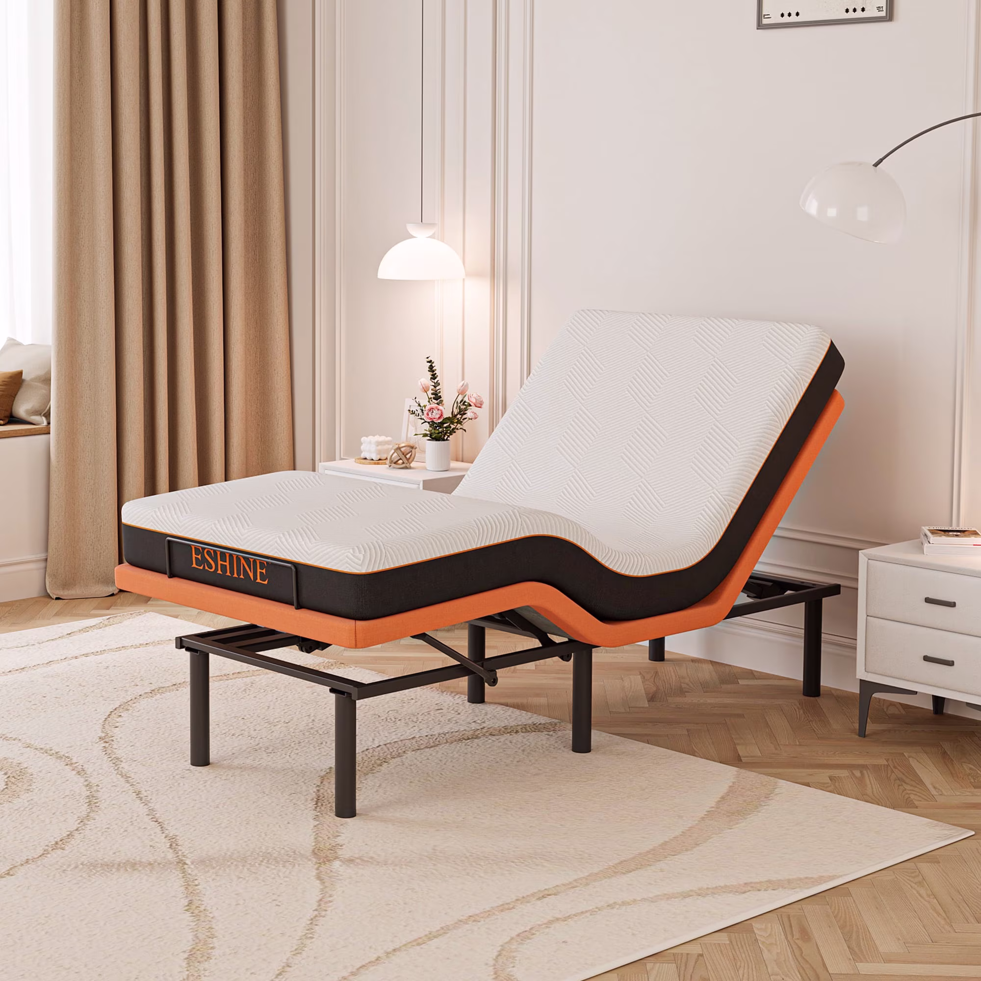 Adjustable Bed Base - Single 8 inch Hypoallergenic