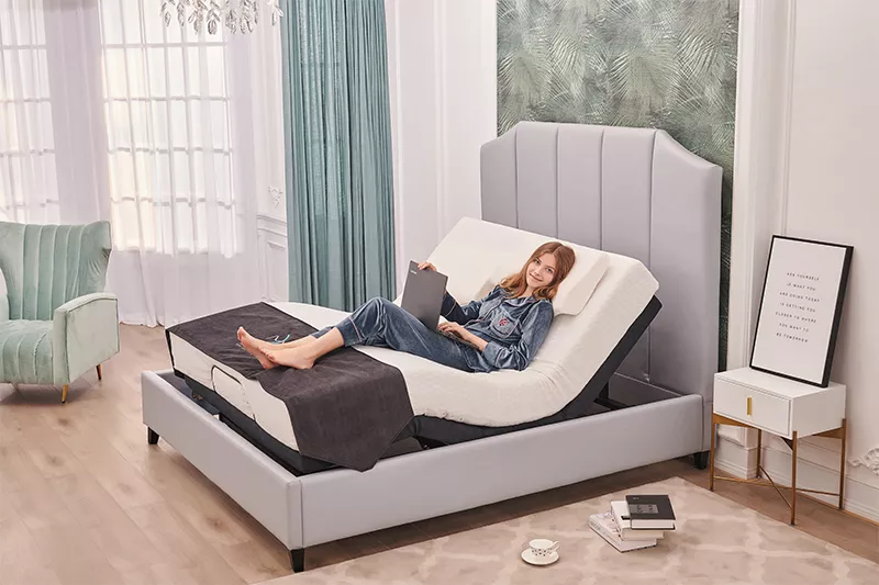 Adjustable Bed Base - Single 8 inch Plush
