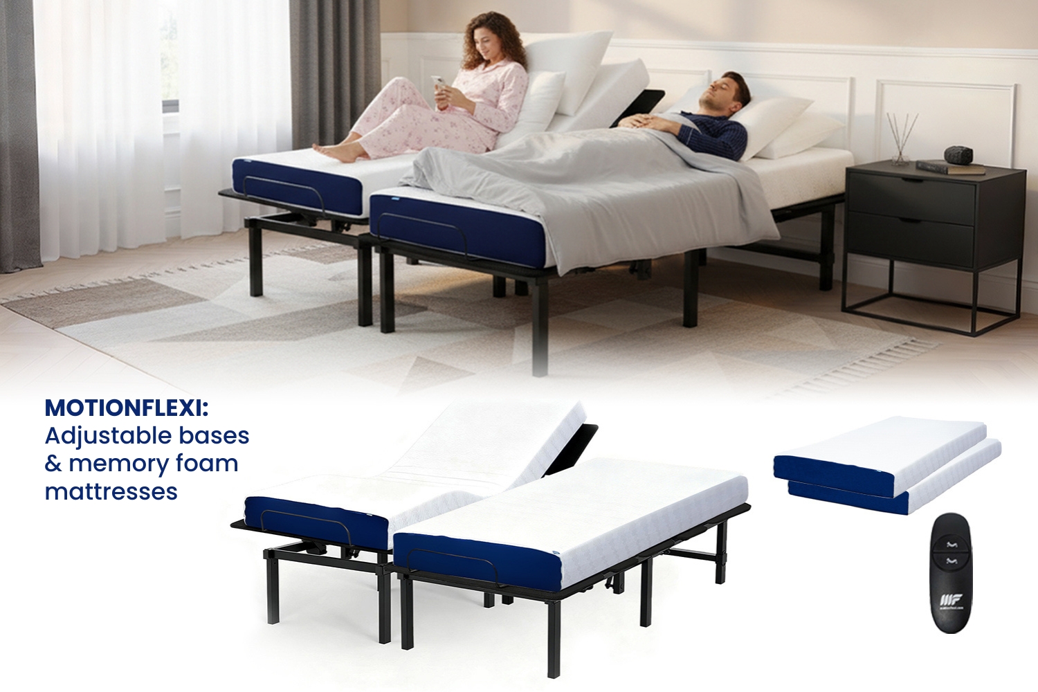 Adjustable Bed Base - Super King 14 inch Eco-friendly