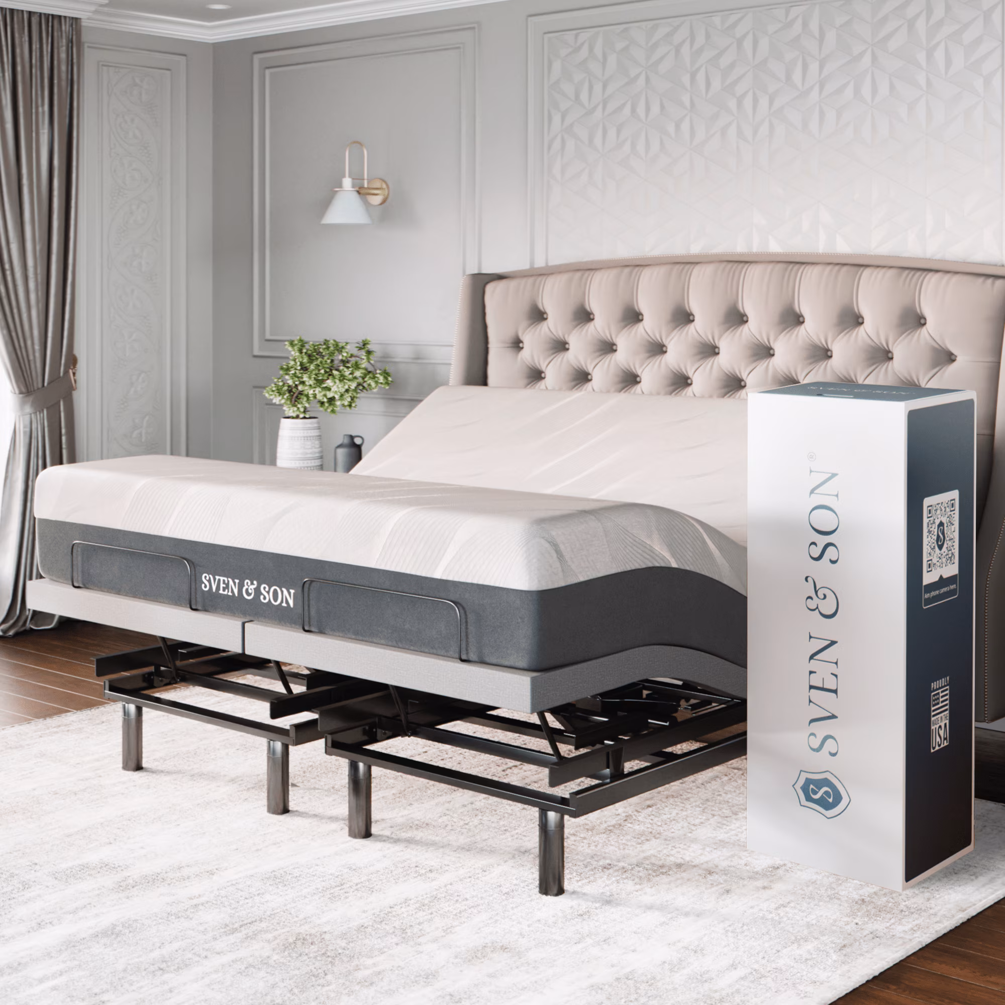 Adjustable Bed Base - Super King 14 inch Hypoallergenic