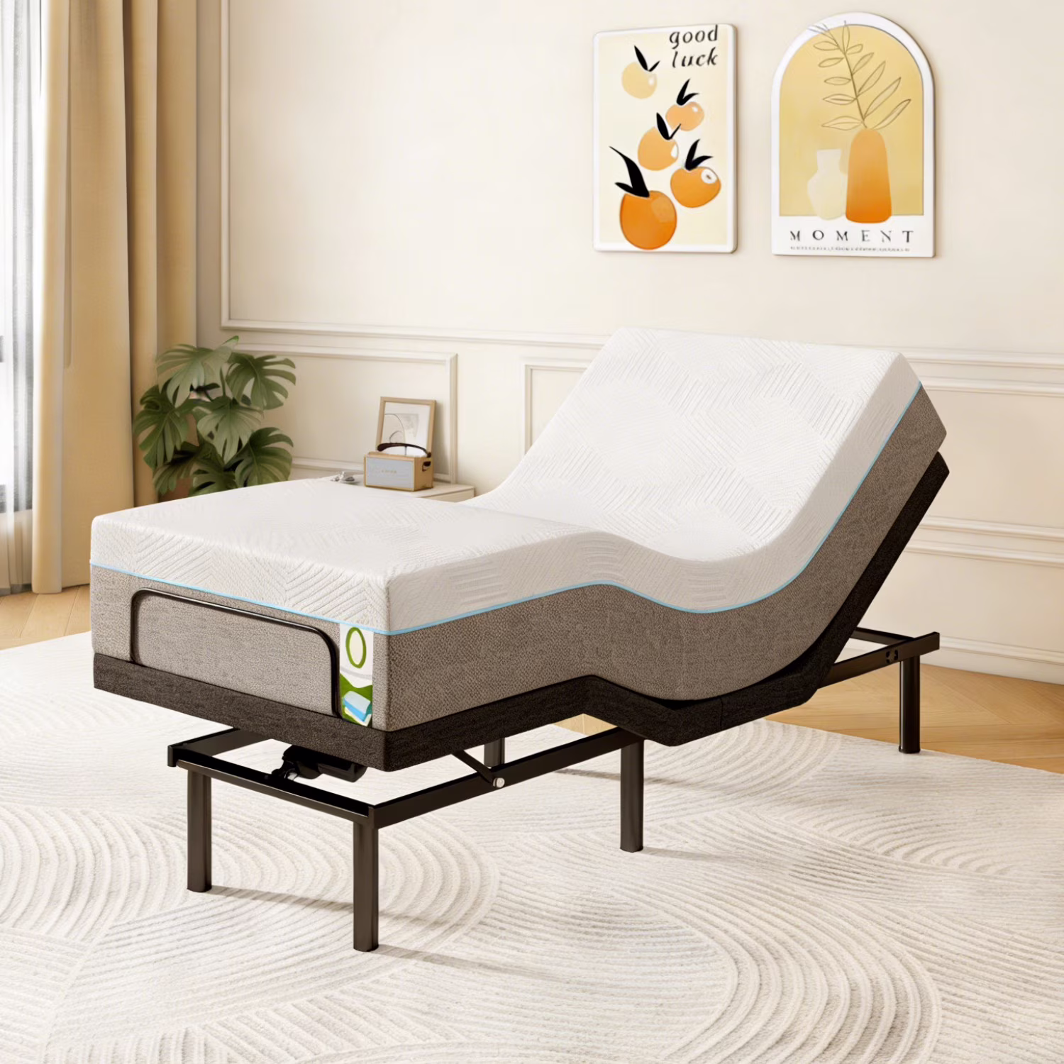 Adjustable Bed Base - Twin XL 12 inch Medium Firm