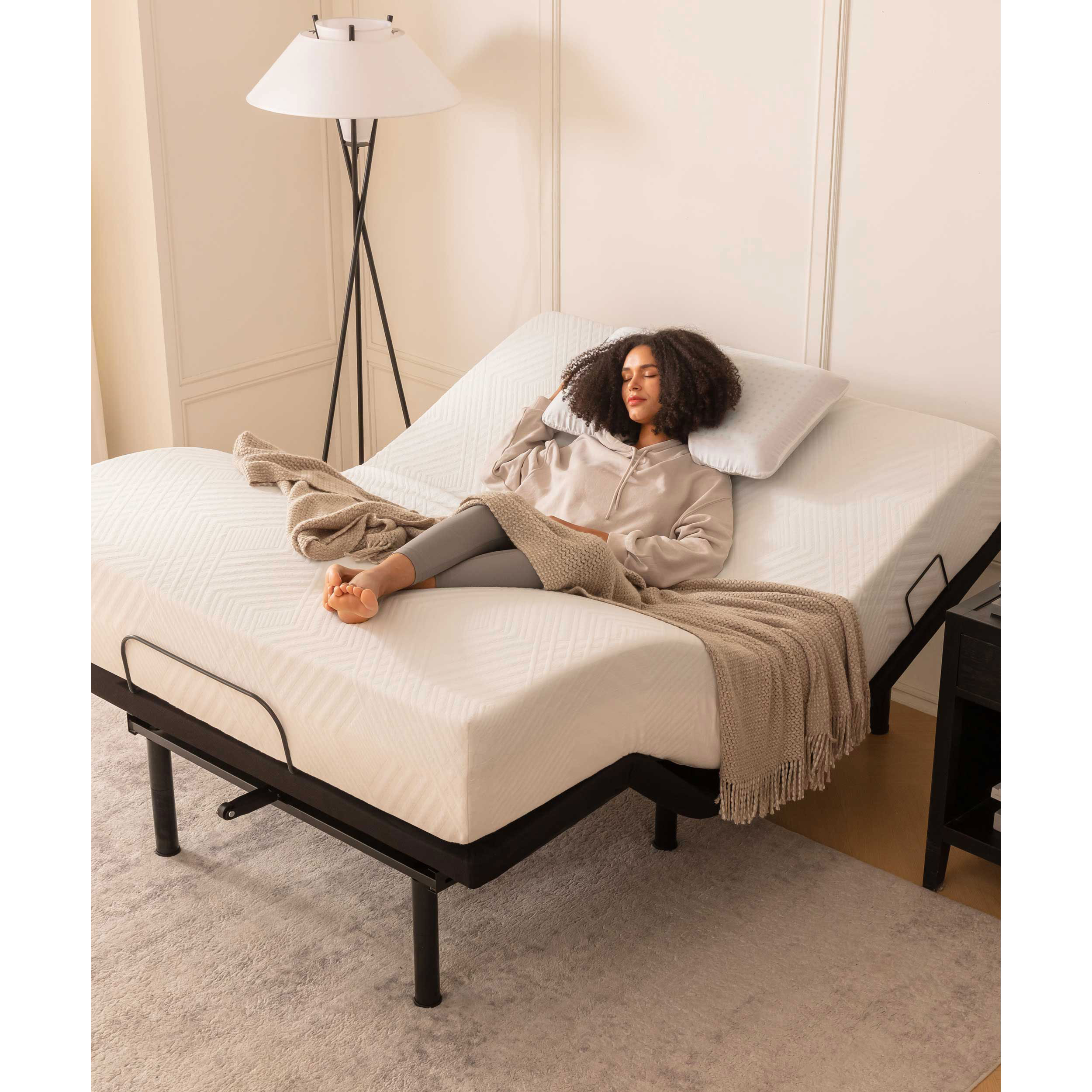 Adjustable Bed Base - Twin XL 8 inch Hypoallergenic
