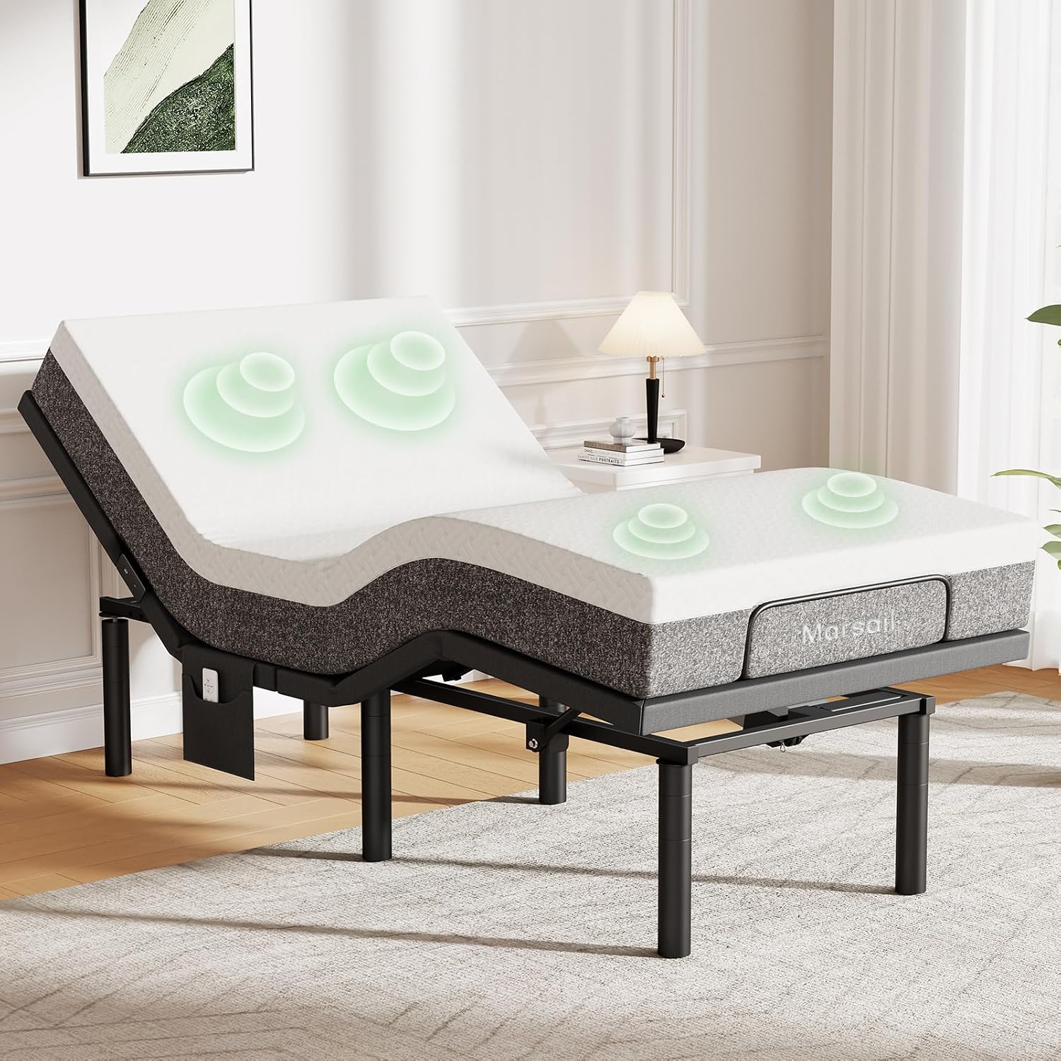 Adjustable Bed Base - Twin XL 8 inch Medium Firm