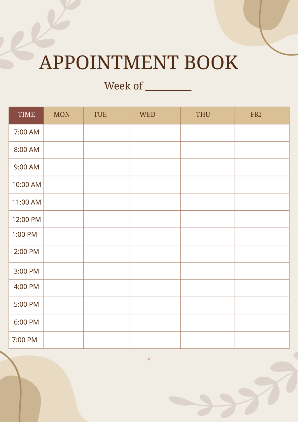 Appointment Book