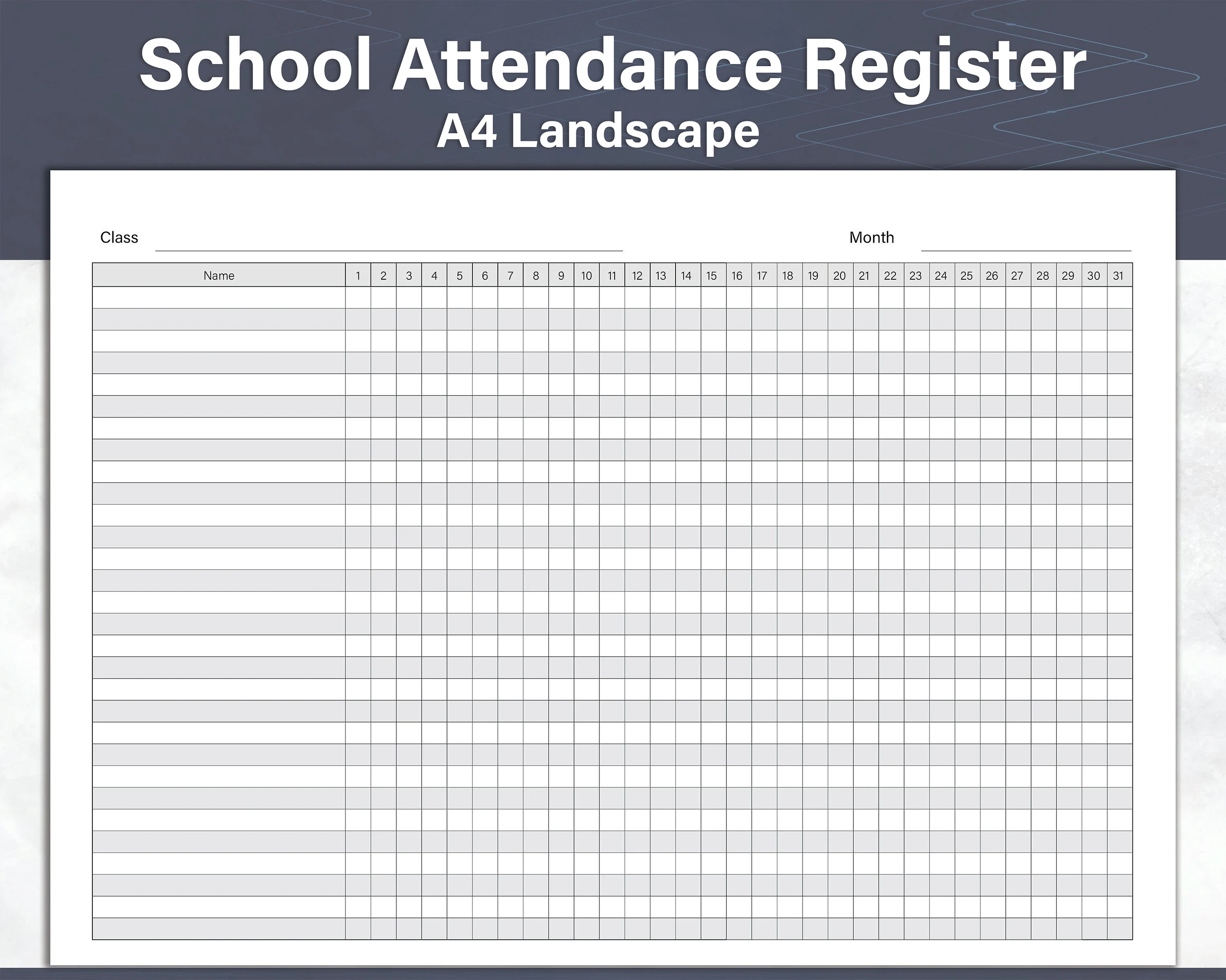 Attendance Register