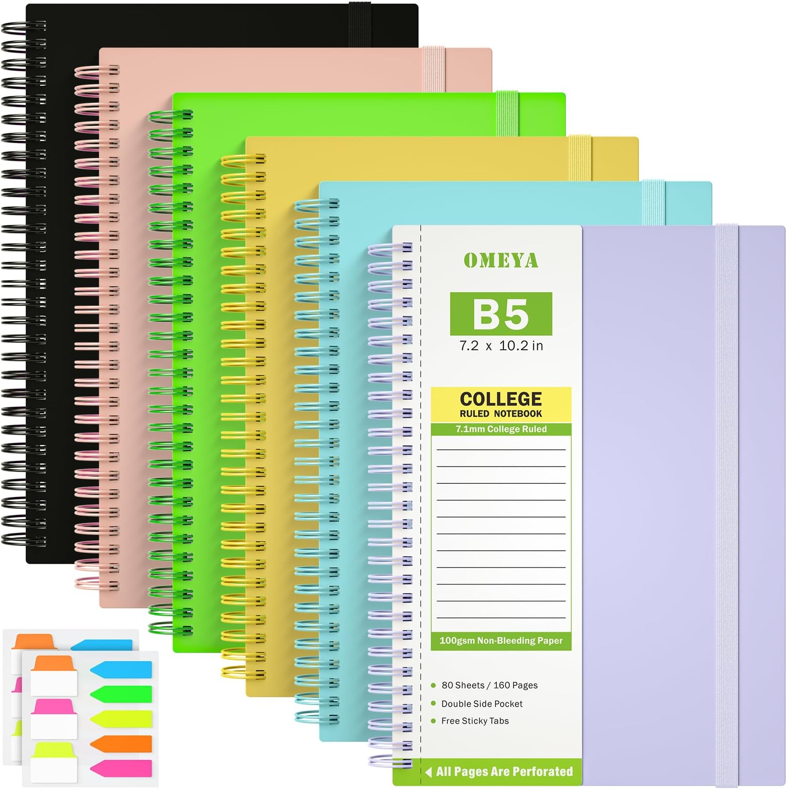 B5 Notebook - 100 Pages - Spiral - Ruled