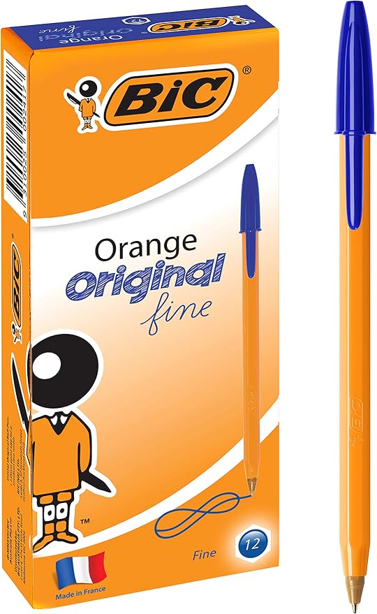 BIC Orange Fine Point Pen - Blue - 12 Pack