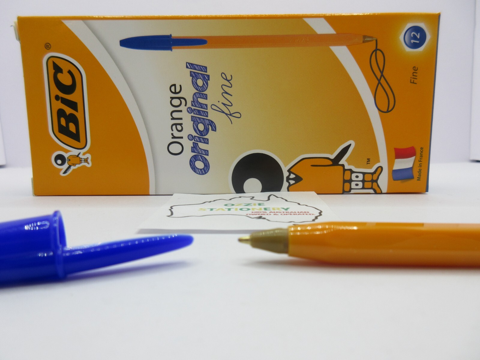 BIC Orange Fine Point Pen - Blue - 12 Pack