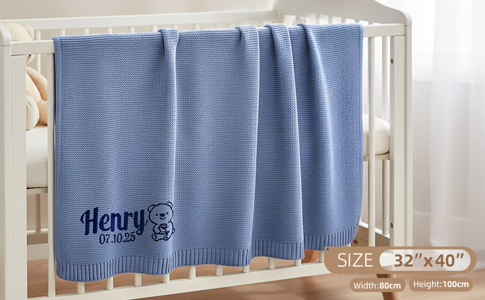 Baby Blanket - 80x100cm - Blue