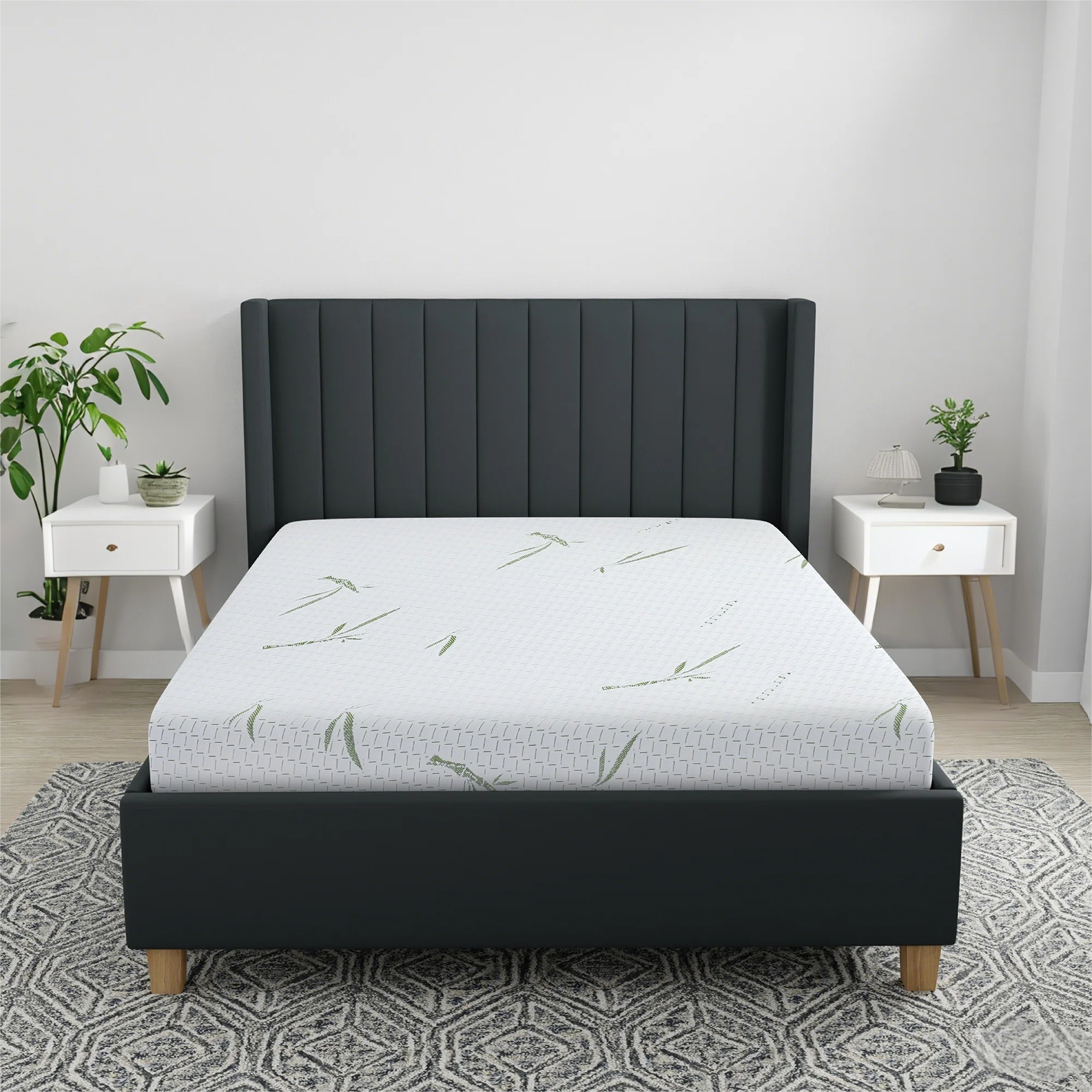 Bamboo Foam Mattress - Double 10 inch Firm Support