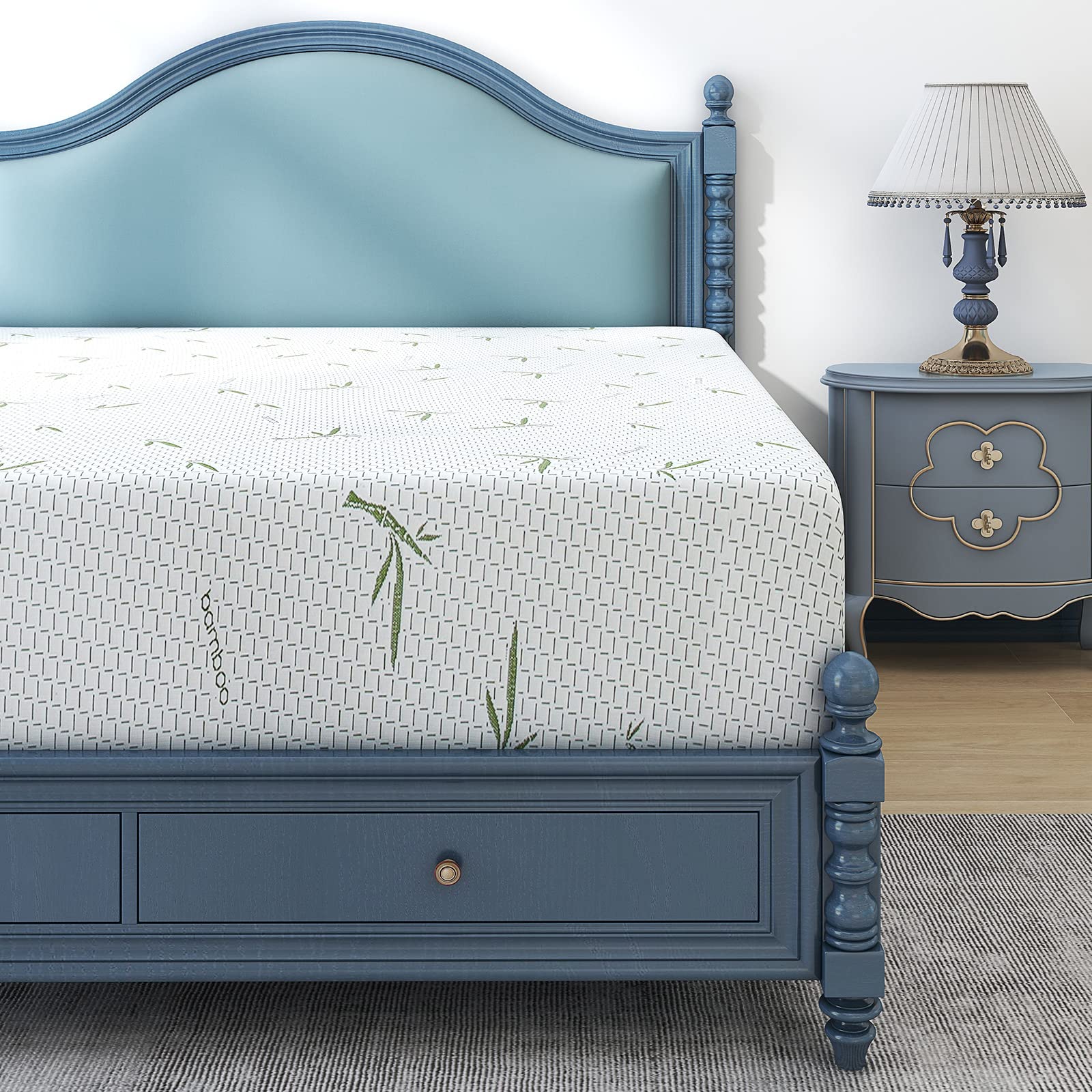 Bamboo Foam Mattress - Double 10 inch Plush