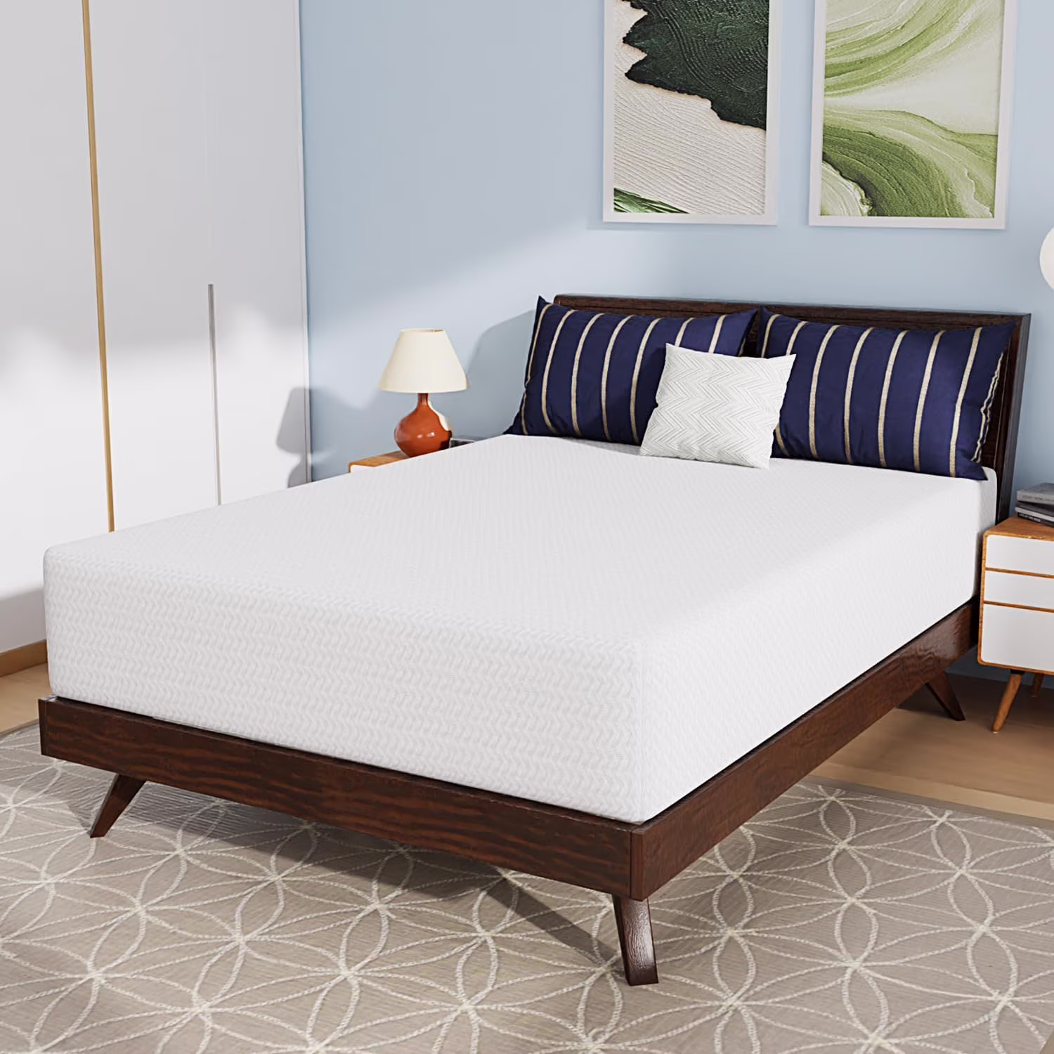 Bamboo Foam Mattress - Double 12 inch Hypoallergenic