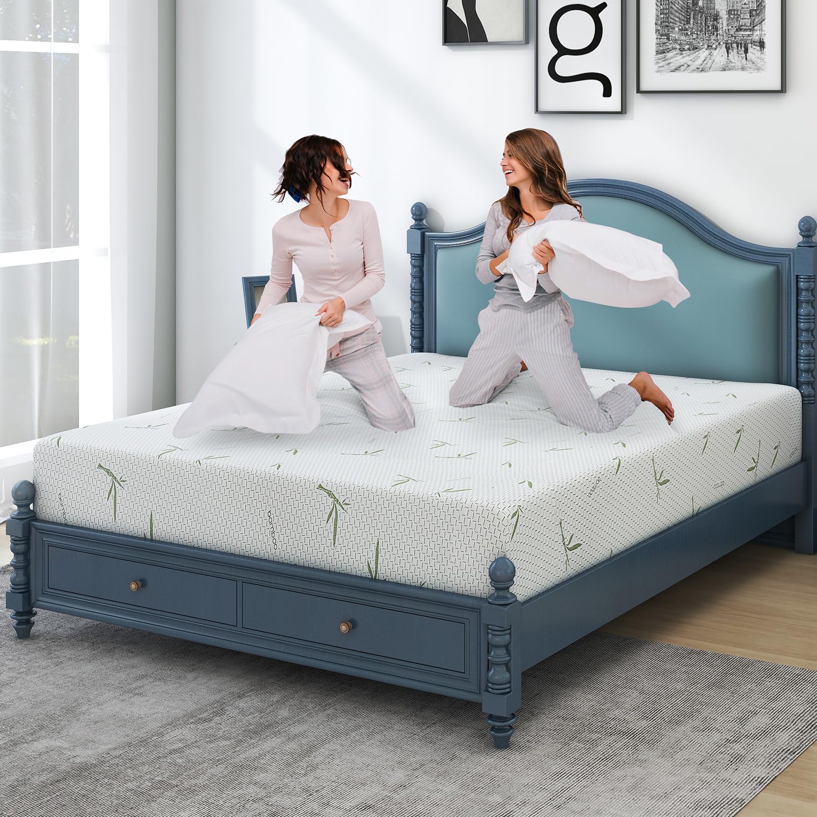 Bamboo Foam Mattress - Double 8 inch Firm Support