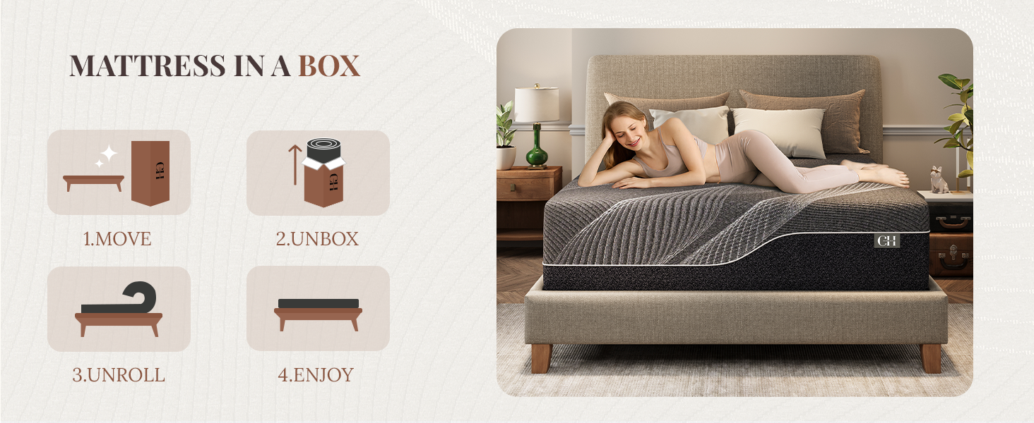 Bamboo Foam Mattress - Full 14 inch Cooling