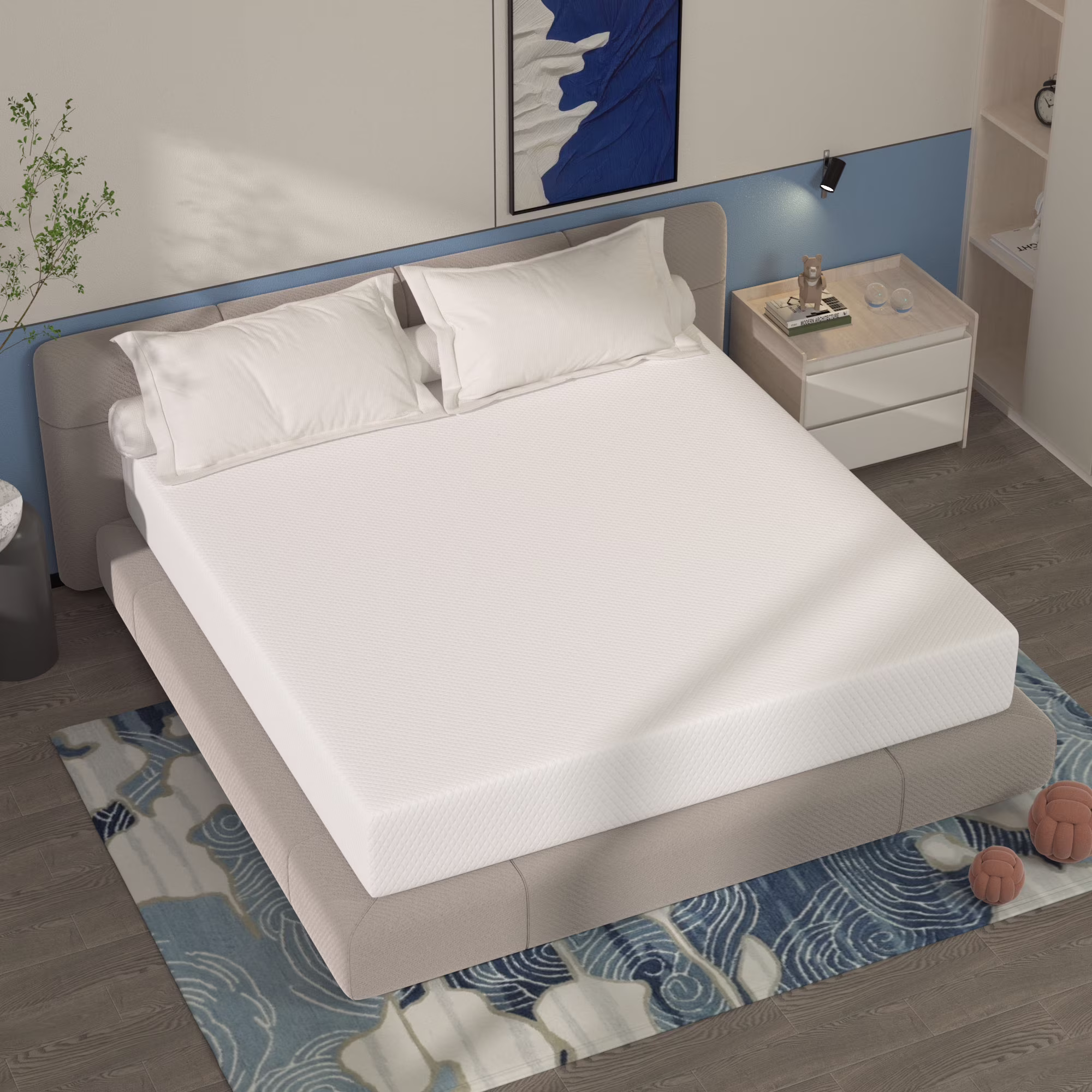 Bamboo Foam Mattress - King 12 inch Plush