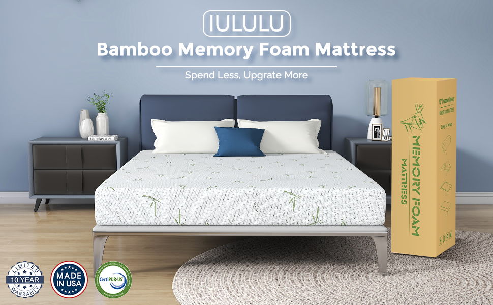 Bamboo Foam Mattress - King 8 inch Hypoallergenic