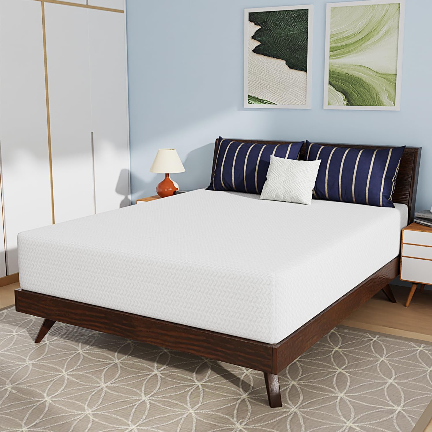 Bamboo Foam Mattress - Queen 12 inch Firm Support