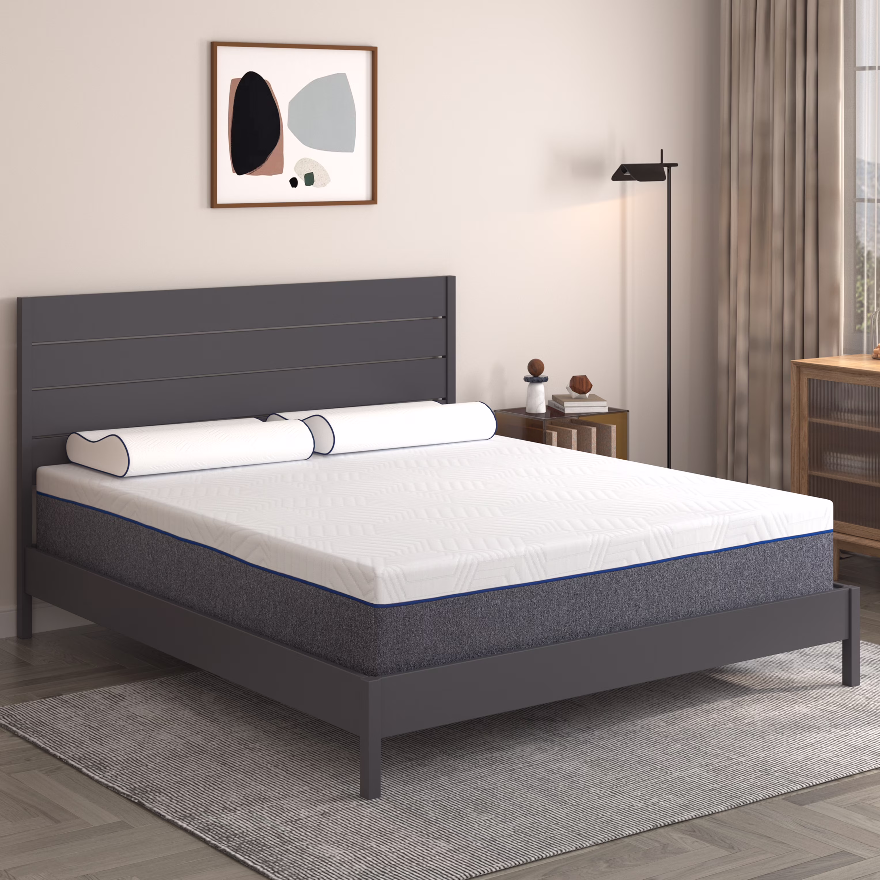 Bamboo Foam Mattress - Queen 12 inch Hypoallergenic