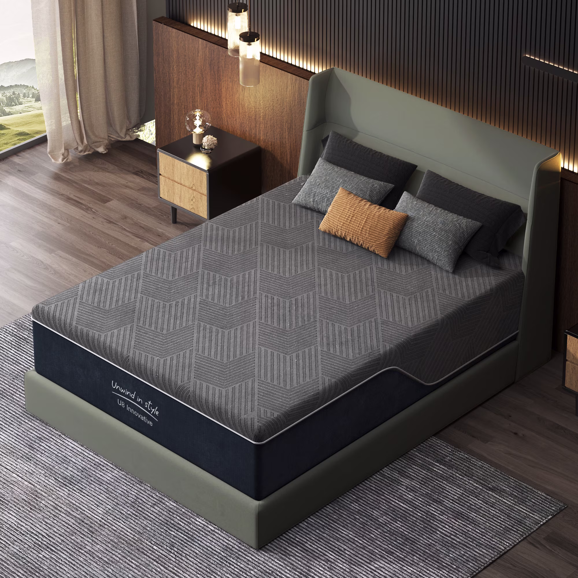 Bamboo Foam Mattress - Queen 12 inch Medium Firm
