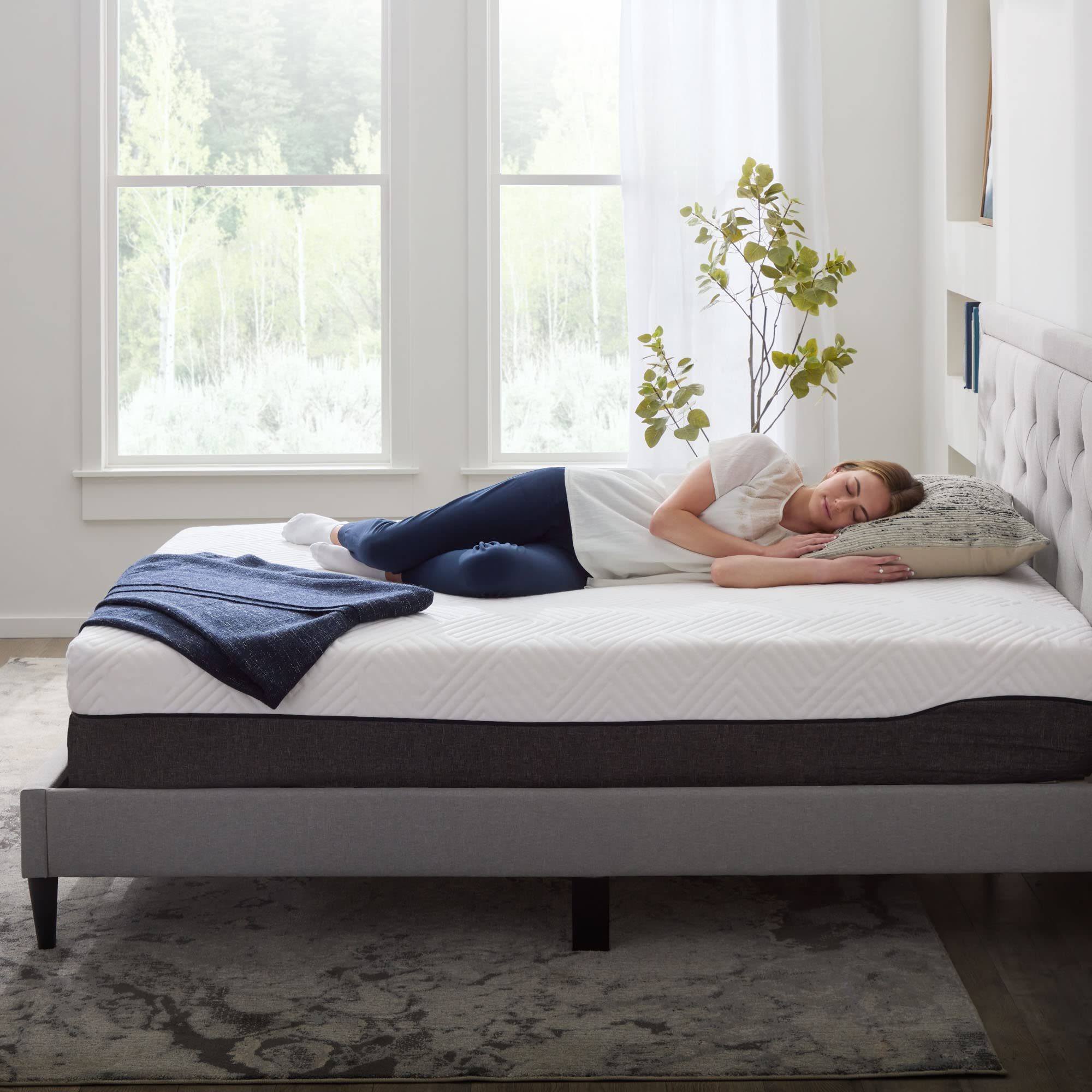 Bamboo Foam Mattress - Twin XL 12 inch Medium Firm
