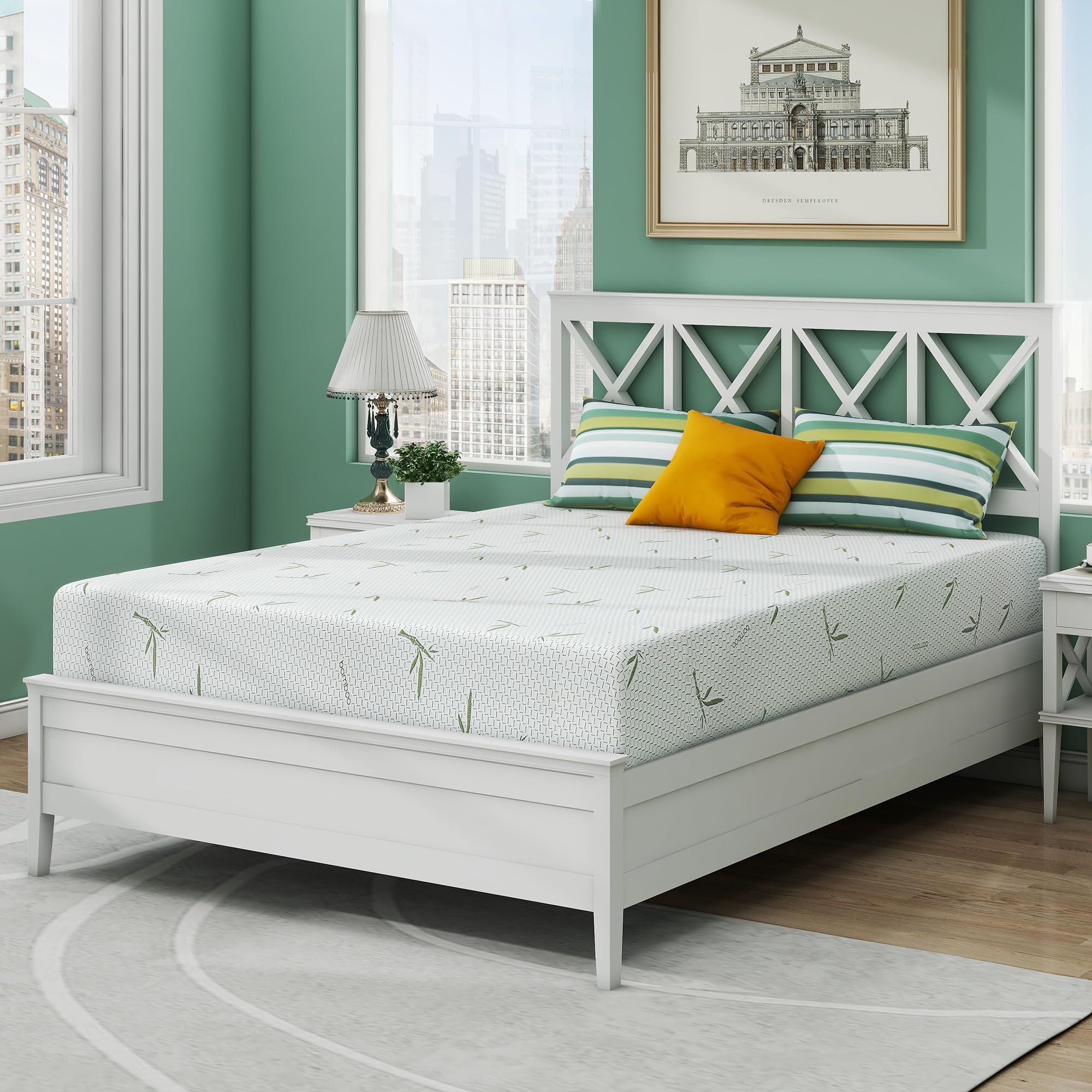 Bamboo Foam Mattress - Twin XL 6 inch Hypoallergenic
