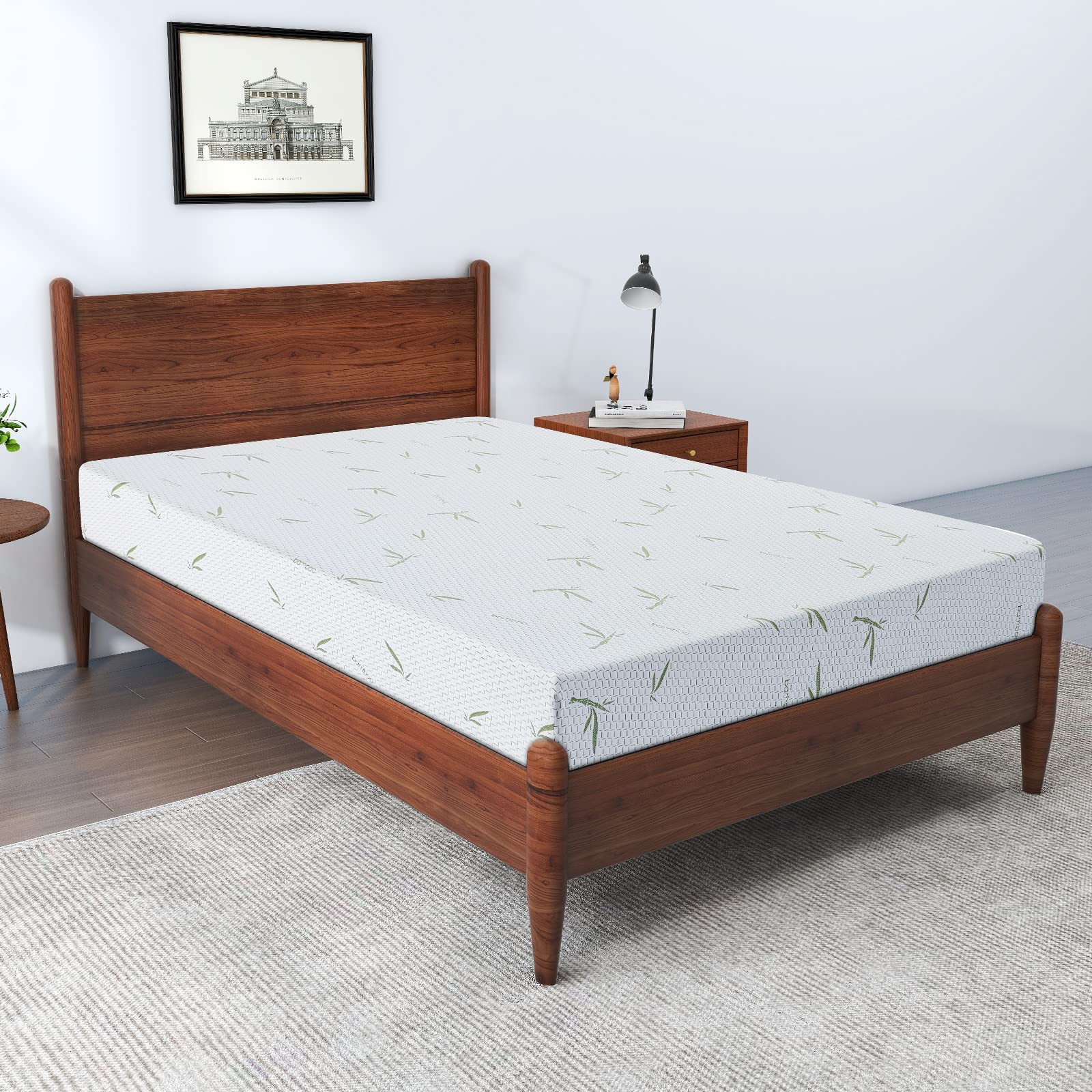 Bamboo Foam Mattress - Twin XL 8 inch Medium Firm