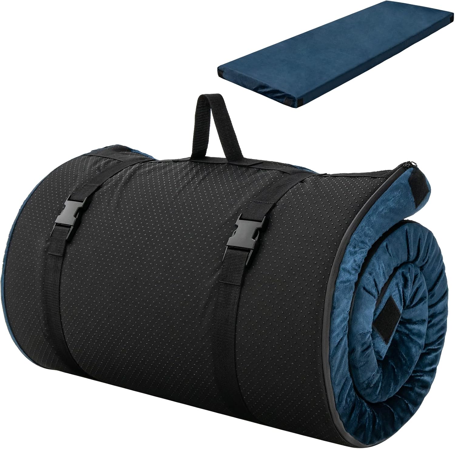 Bed Roll - Double - Foam - Blue