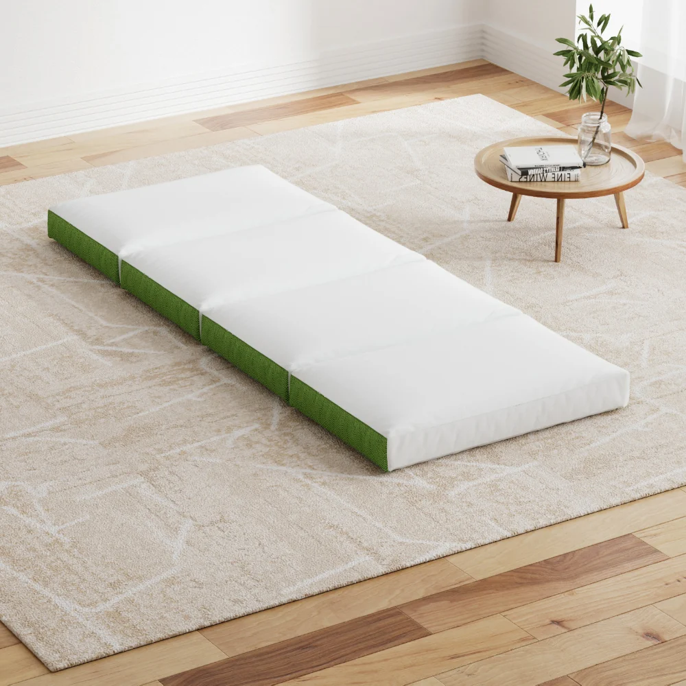 Bed Roll - Single - Foam - Green