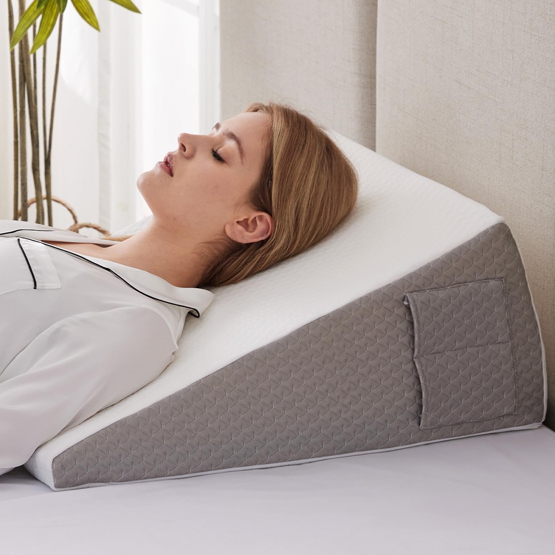 Bed Wedge Pillow - Elevating - Memory Foam
