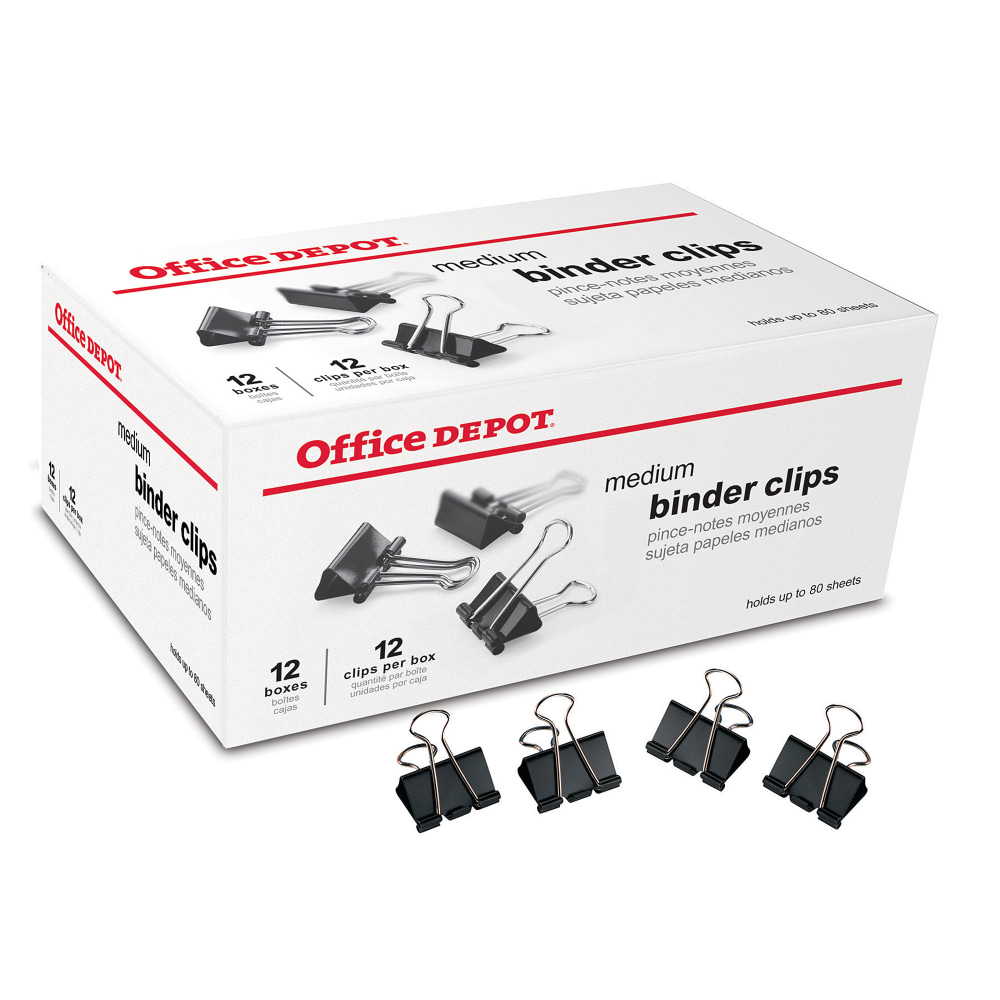 Binder Clips - Medium - 12 Pack