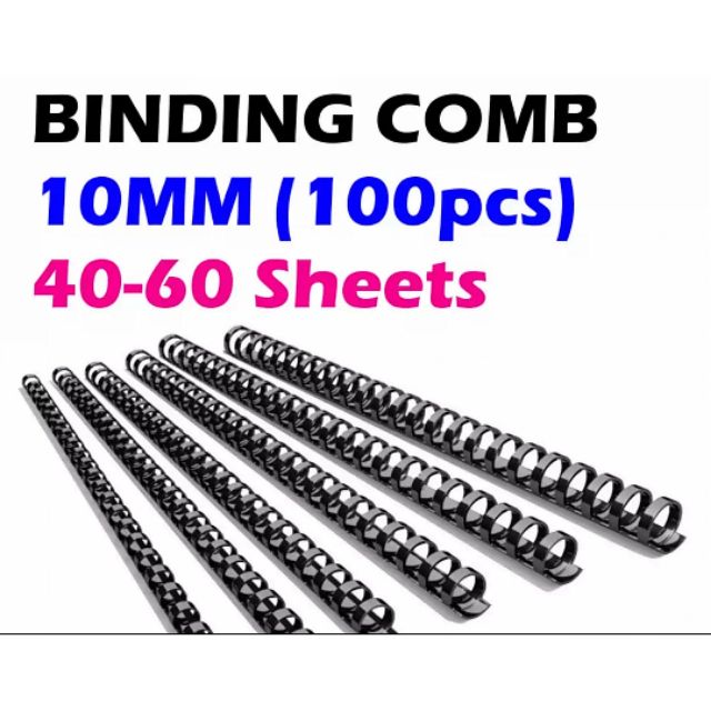 Binding Combs - 10mm - 100 Pack