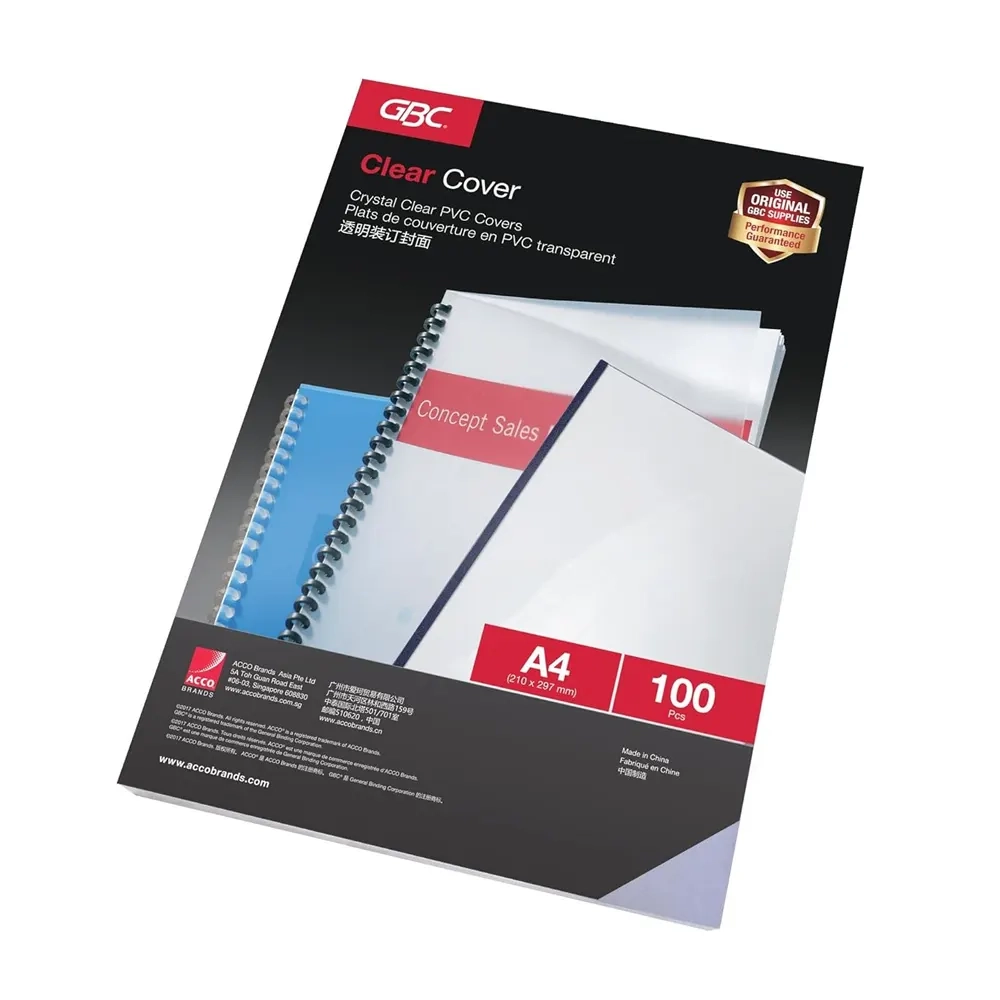 Binding Covers - A4 - Clear - 100 Pack