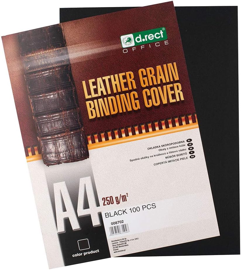 Binding Covers - A4 - Leather - 100 Pack