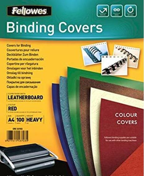 Binding Covers - A4 - Leather - 100 Pack