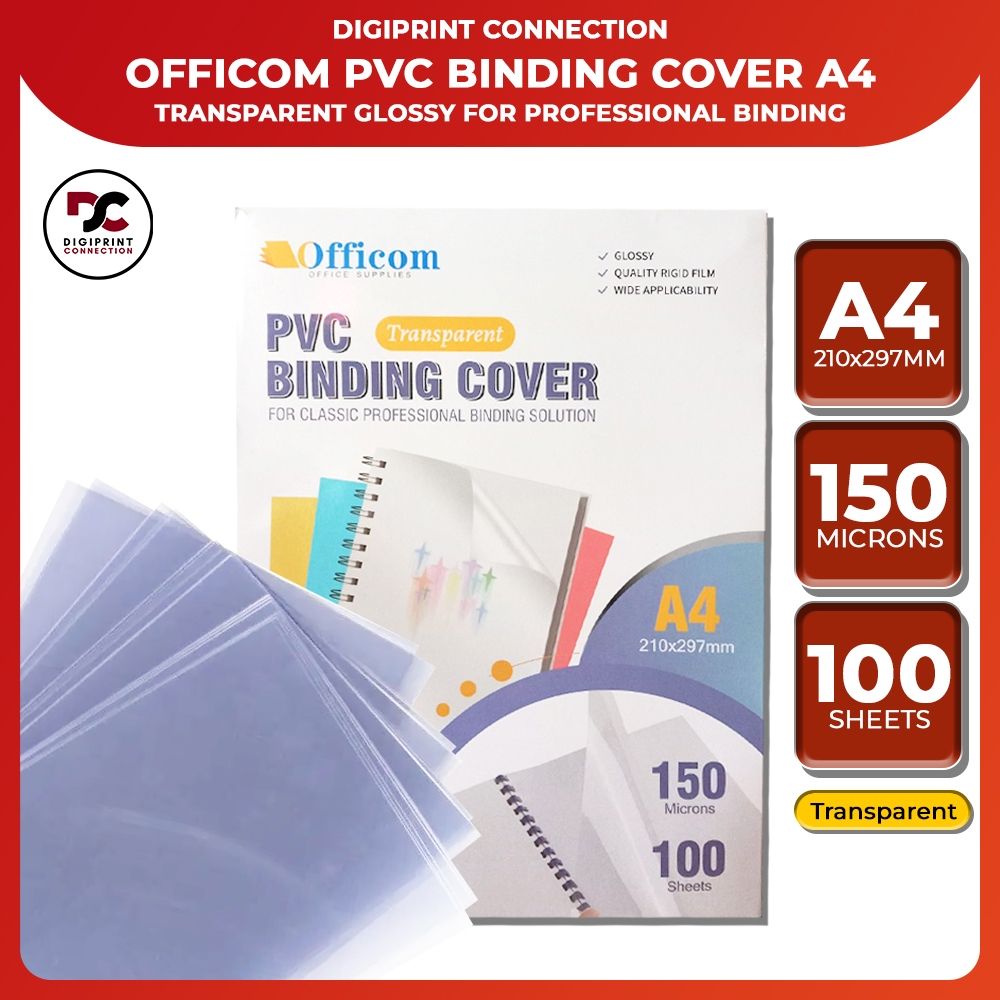 Binding Covers - A4 - PVC - 100 Pack
