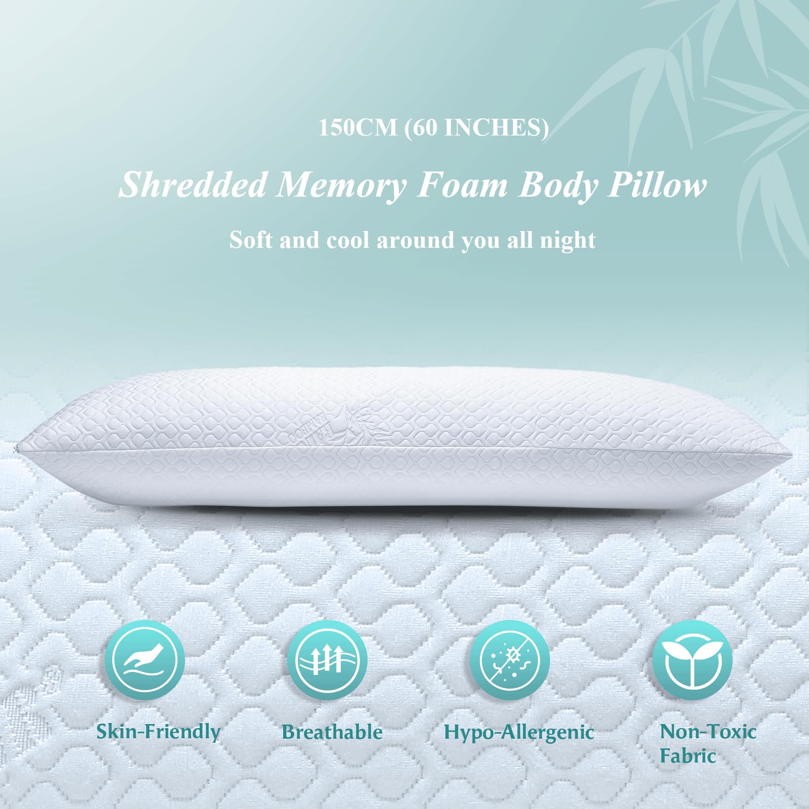 Body Pillow - 150cm - Memory Foam